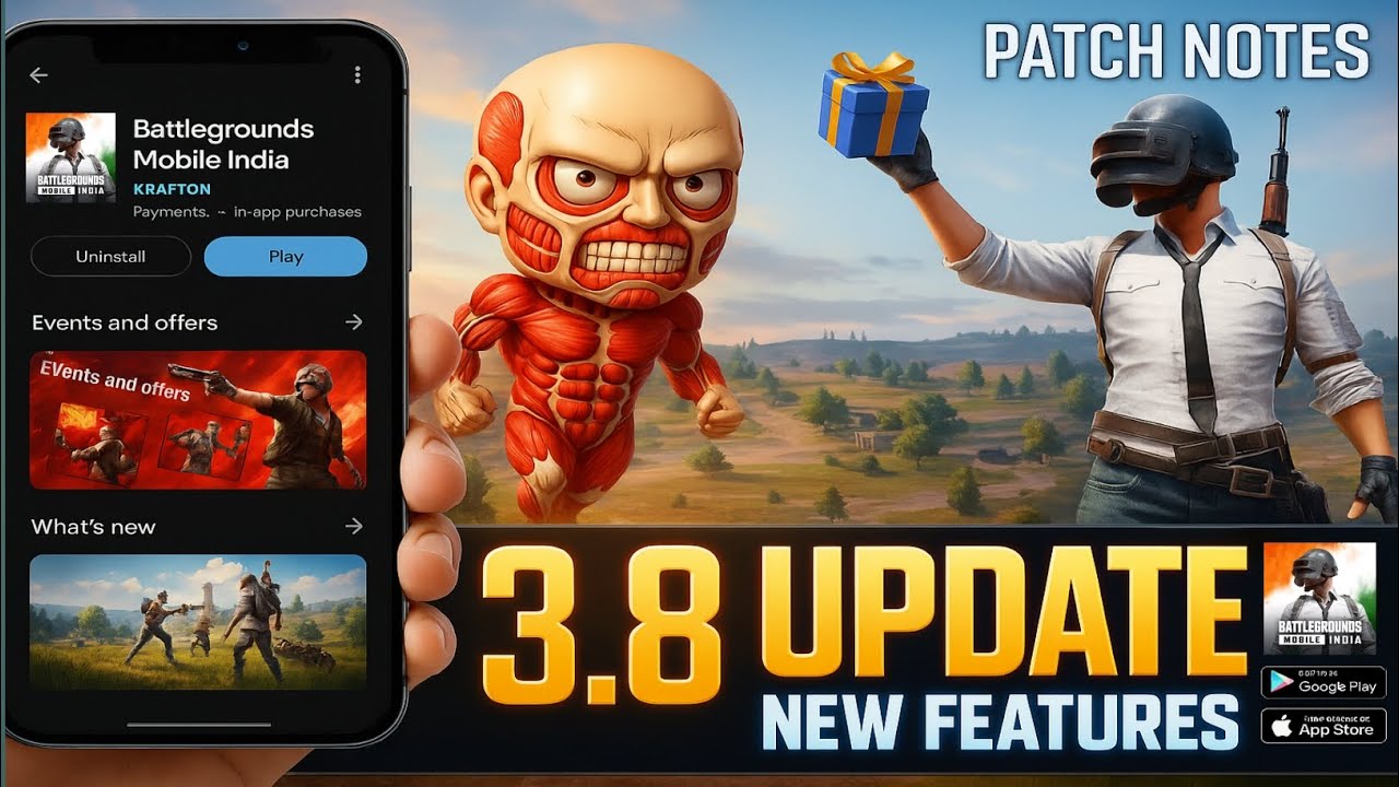 *BGMI* 3.8 UPDATE TOP 10 FEATURES!! 