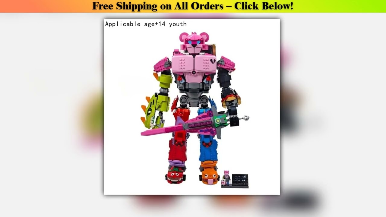 2503PCS Colorful Beast Collectible Building Blocks 77078 Captain Robot Kit Gaming Room Decoration