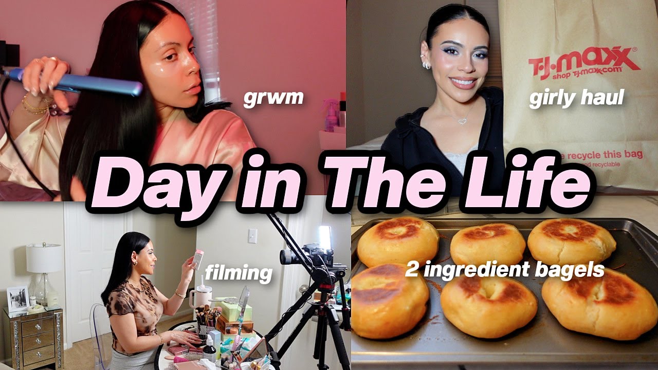 2 Ingredient Bagels, Productive Day In My Life + Girly TJMAXX Haul 🎀