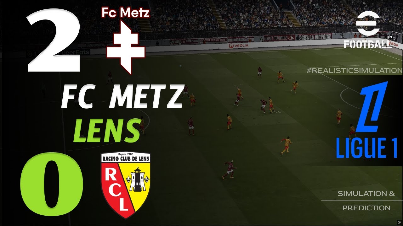 🔴 Résumé  : Metz vs Lens 2 - 0 I HIGHLIGHTS | Ligue 1 2025/26 – aujourd'hui Efootball Pes21