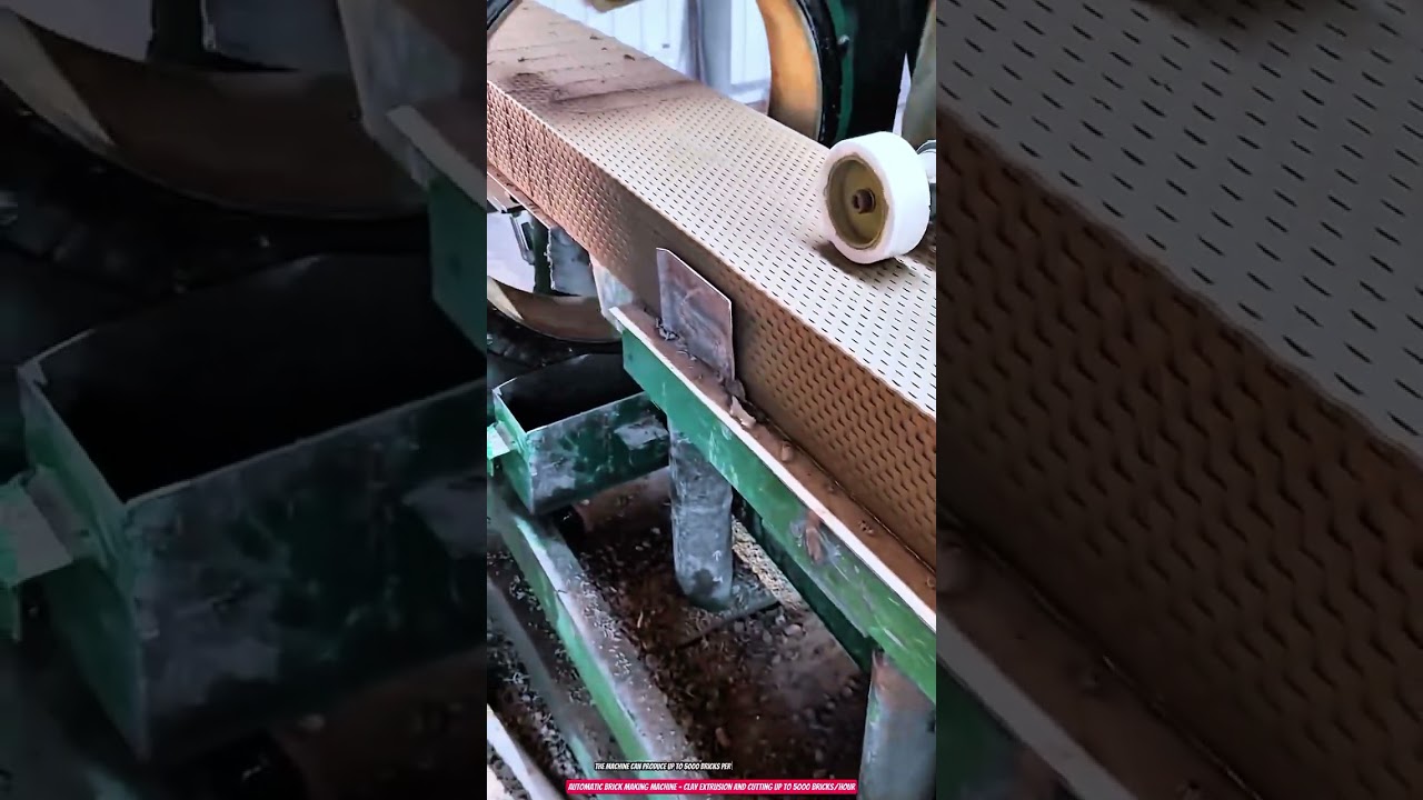 Automatic Brick Making Machine – Clay Extrusion and Cutting up to 5000 Bricks/Hour