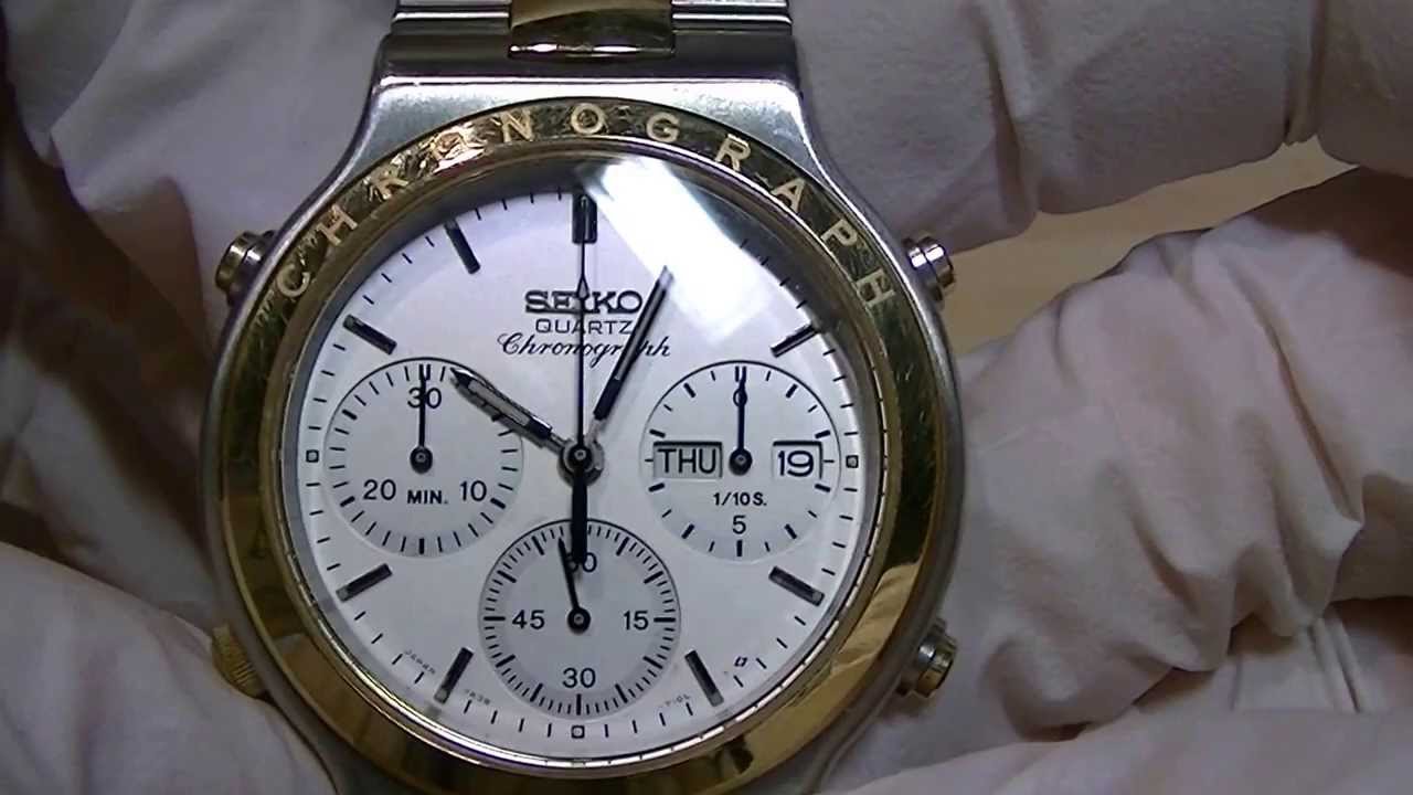 Seiko Franken made of a 7A34-7019 case and 7A38-7090 movement - YouTube