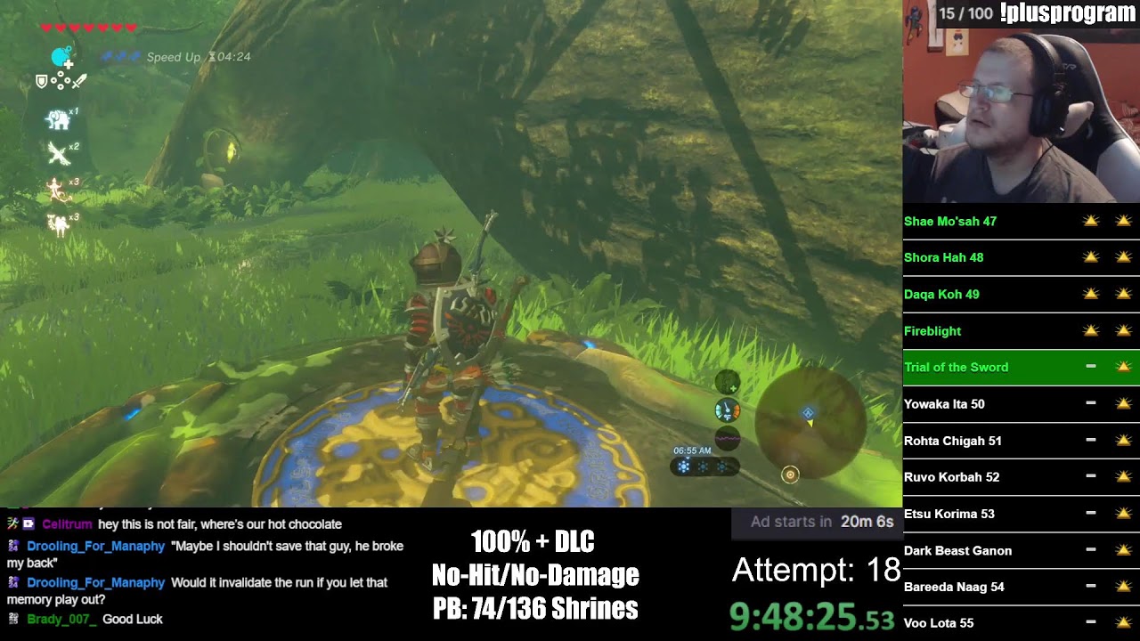 BotW 100%+DLC No-Hit/No-Damage Attempt #18