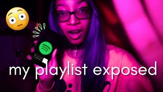 ASMR girl exposes her spotify wrapped music playlist (it's embarrassing...)😤