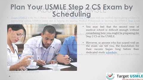 Plan Your USMLE Step 2 CS Exam by Scheduling