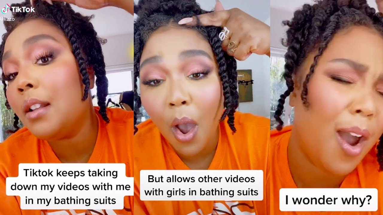 Lizzo Calls Out Tik Tok For Taking Down Swimsuit Video YouTube