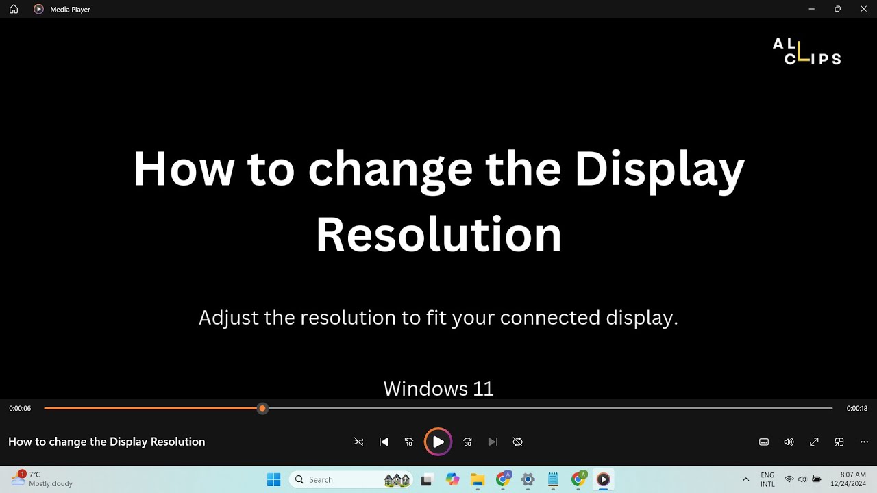 How to change the Display Resolution in Windows 11 - YouTube