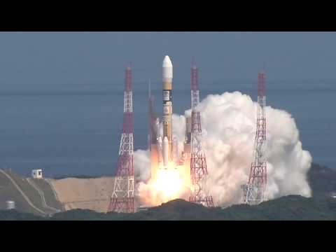 H2Aロケット35号機打ち上げGPS衛星みちびき3号搭載 - YouTube