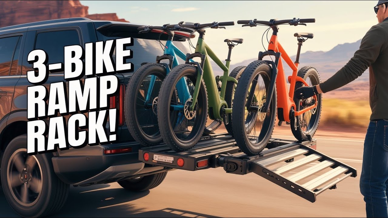 💥 Best 3-Bike Hitch Rack for E-Bikes 2025 | Foldable, Heavy-Duty, Built for Fat Tires & Long Trips