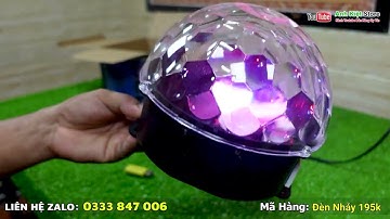 Đèn Quả Cầu 7 Màu Cảm Biến Nháy Theo Nhạc || Anh Kiệt Store