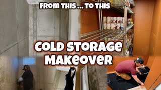 Cold Storage Makeover From Dirty Room to Clean Functional Space Room by Room Makeovers