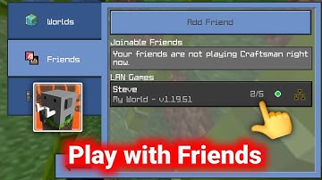 Craftsman 1.9.268 How To Play With Friends | How To Play Multiplayer with Friends