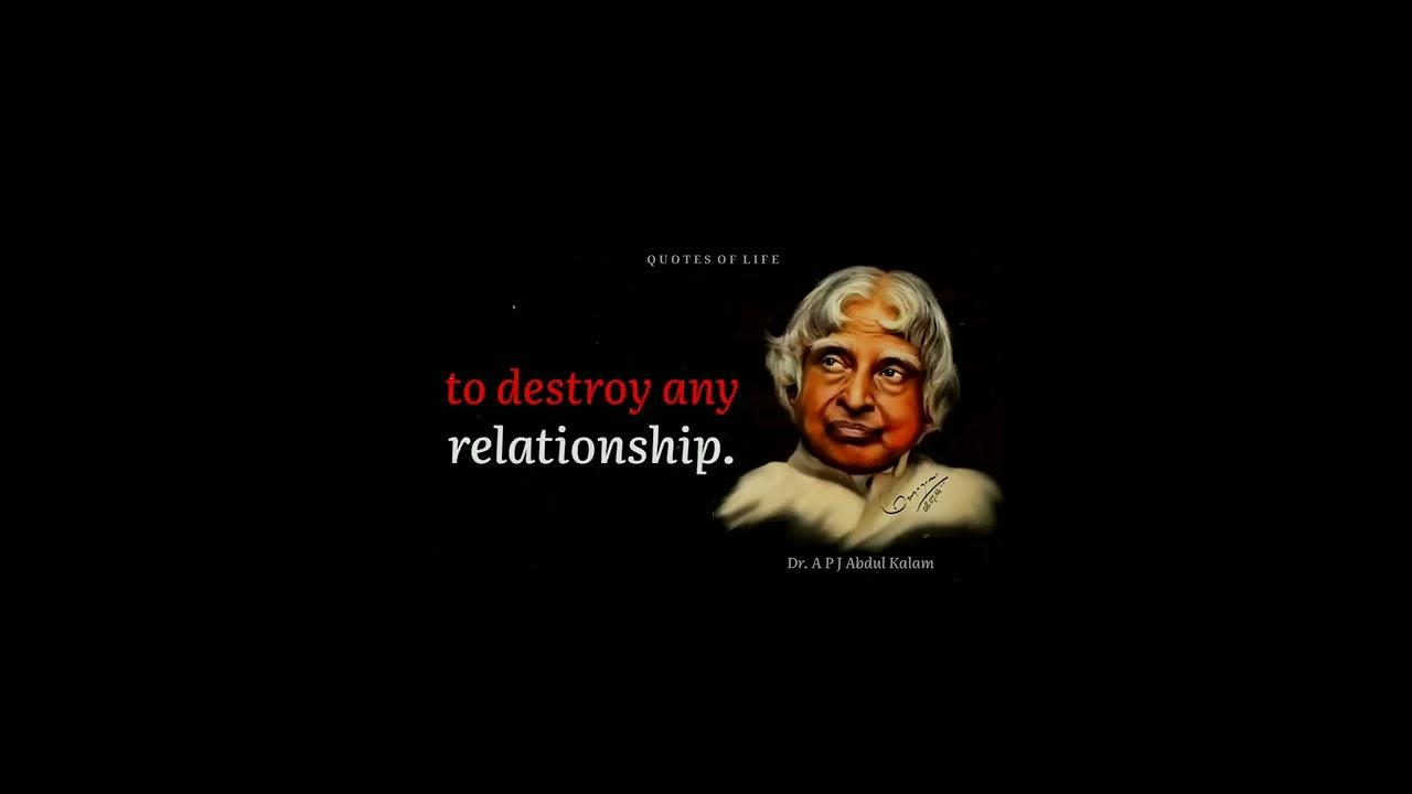 Dr APJ Abdul Kalam Quotes About EGO || Quotes of Life || Whatsapp status