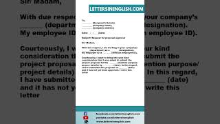 Request Letter for Approval of Proposal
