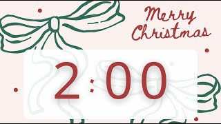 2 Minute Merry Christmas Timer with Soft Chime 🦌🛷 ⊹˚꙳ screenshot 1