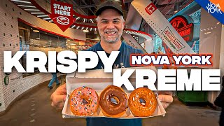 What is Krispy Kreme's Donut shop like in Times Square, New York?