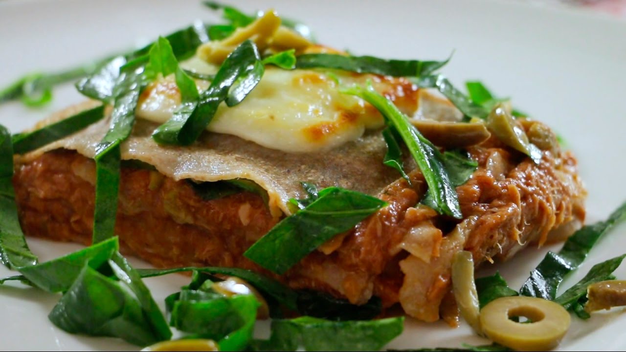 LASAÑA DE ATÚN Y ESPINACA / MANOS A LA OBRA