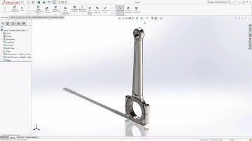 SOLIDWORKS TUTORIAL How to make a Piston Rod | V6 Engine (part 3)