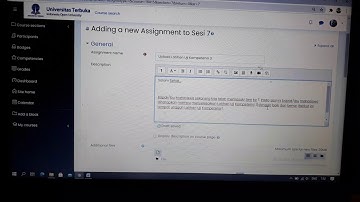 Cara Setting Link Unggah Tugas Tutorial di LMS UT