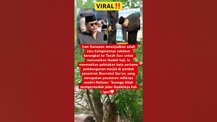 Ivan gunawan meletakkan batu uby masjid yg di bangun nya sbelum berangkat Haji😱‼️ #shorts