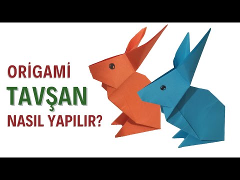 Origami Kolay Tavşan Yapımı, Kağıttan Tavşan Nasıl Yapılır?