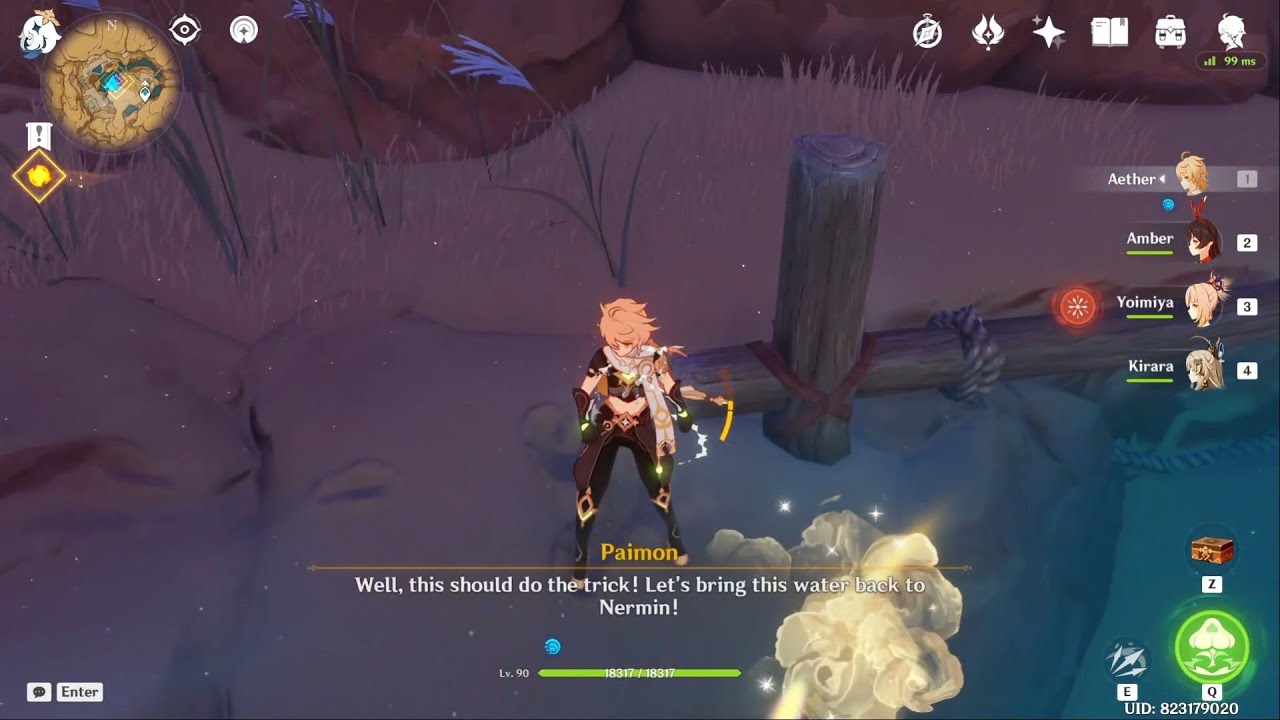 [Commission Quest] Desert Bloom (1 Cup of Water, Success, 5th Attempt)