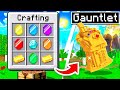 CRAFTING THE INFINITY GAUNTLET IN MINECRAFT?!