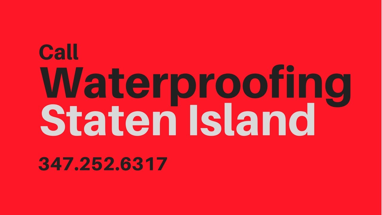 Waterproofing Company Staten Island | 347.252.6318 - YouTube