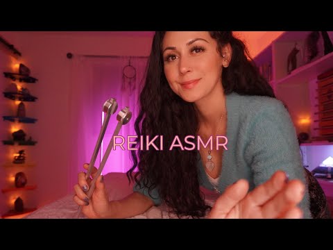 ASMR Relaxing Aura cleanse | Rattle shaker, Tunning fork, Singing bowl, Sage energy healing | REIKI