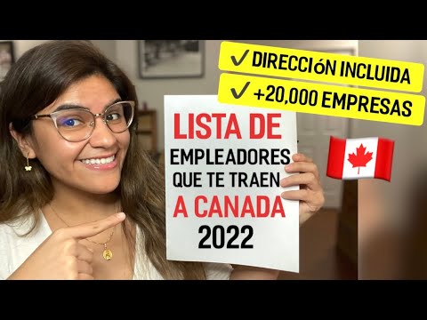 ✅LISTA de EMPRESAS que contratan extranjeros en CANADÁ?APLICA ASÍ y consigue trabajo en Canadá 2022