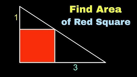 Find Area of the Red Square ? | Geometry Olympiad Problems