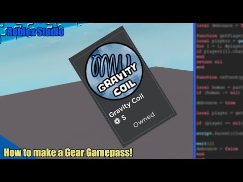 Roblox Studio How To Make A Gear Gamepass 2020 Youtube - how to make a game pass on roblox prallworlds blog