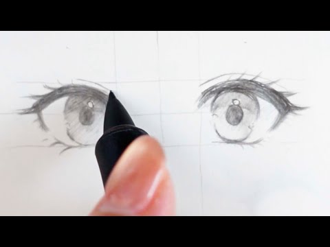 眼底の描き方 描き方解説1】目の線画の描き方👀 how to draw eyes for watercolor