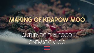 Krapow Moo Authentic Thai Cuisine B Roll Cinematic Vlog after watching Daniel Schiffer Video
