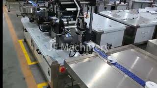 Automatic Round Bottle Top Bottom Side Labeling Machine 3-Side Label Applicator #LabelingMachine