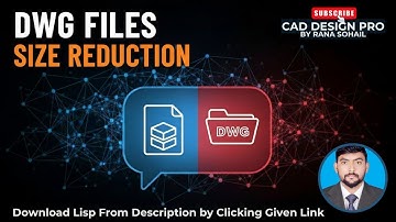 Reduce AutoCAD DWG File Size by Using PURGE & LISP Command #autocad #cadsoftware #cadtips #education