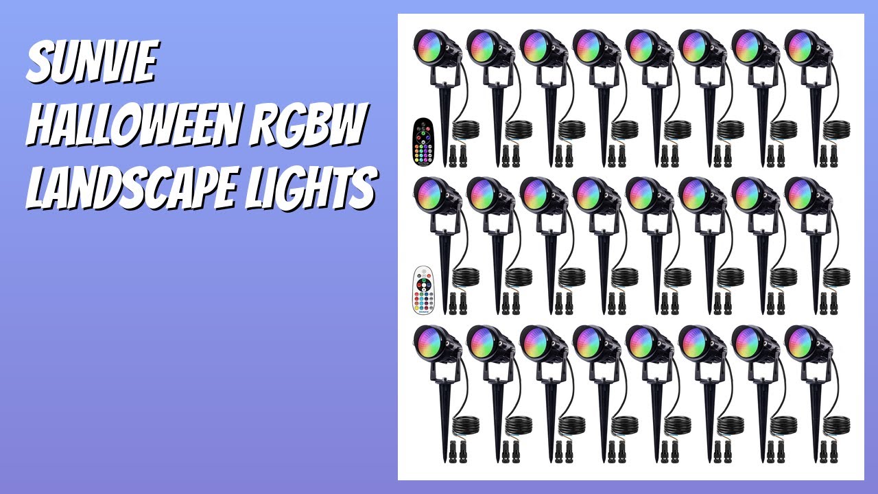 REVIEW (2026): SUNVIE Halloween RGBW Landscape Lights. Features