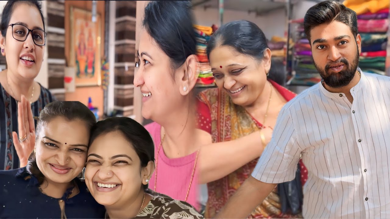 India ane ke first day hi saree ki shopping karne mummy ke sathe gai ! Aur bahen ke ghar dinner kiya