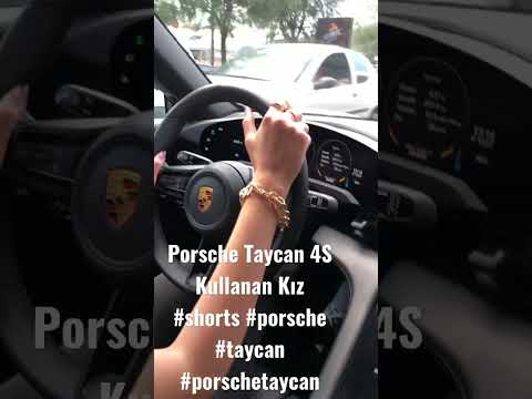 Porsche Taycan 4S Kullanan Kız Uçurdu #shorts #taycan #porsche #türkiye  #araba #porschetaycan #new
