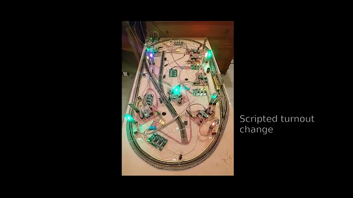 Automated prototype with dual stations for model train