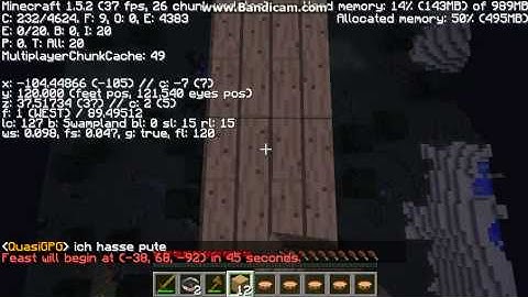 MCPVP Hunger Games stomper with feast stomp "stomp, hit, run, DIE"