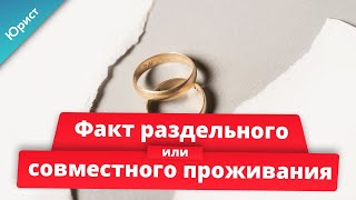 Факт раздельного или совместного проживания. Как доказать? Примеры о разделе квартиры и автомобиля