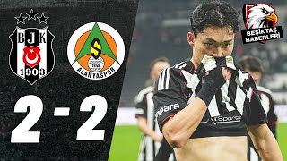 Beşiktaş 2-2 Alanyaspor Maç Özeti̇ Trendyol Süper Lig Önemli Kareler