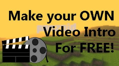 Make your Own 3D Video Intro! [No software Required]