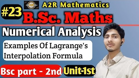 Examples Of Lagrange