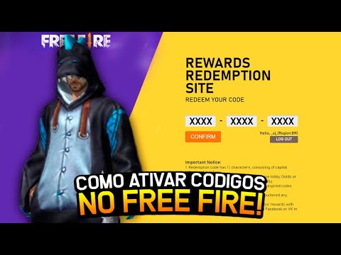 💎🦕🏃COMO ATIVAR CÓDIGOS de RECOMPENSAS NO FREE FIRE! Coletar CODIGUINS  2020 