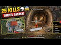🤣 25 Kills Using Only Tunnel Strategy 😱 | BOOYAH Gameplay#shorts #ffgameplay 