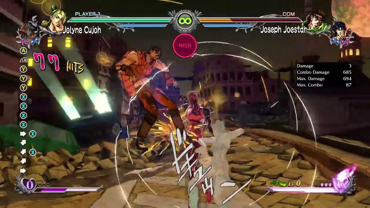 asbr jolyne 804 combo w josuke assist