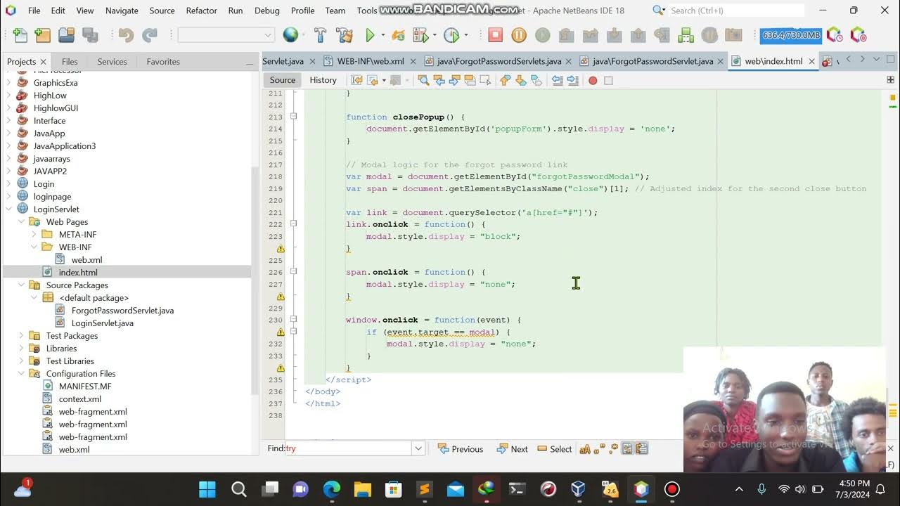 Creating Login page in java with servlet - YouTube