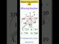 SSC GD reasoning practice set | Missing number reasoning practice set#shorts #missingnumber #ssc #yt